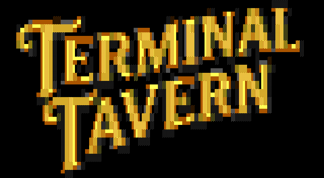 Terminal Tavern ANSI welcome screen